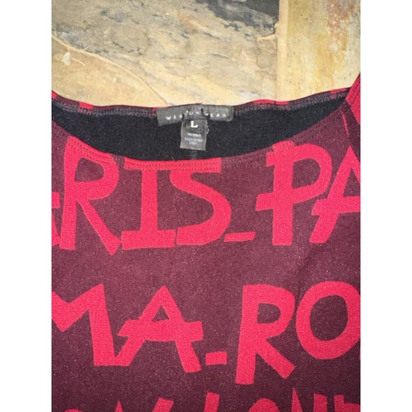 Vintage Y2K Mesh Weston Wear Dress Graffiti Tokyo Paris New York London M L - Picture 5 of 6